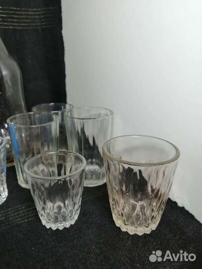Графины, стопки винтаж