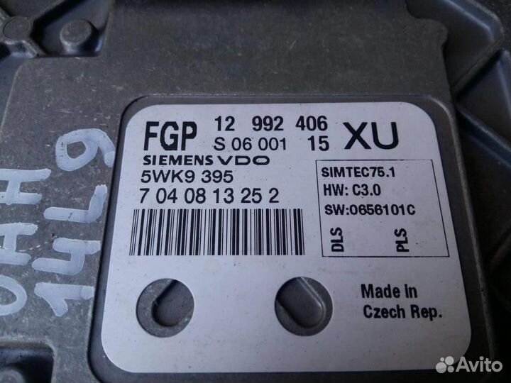 Блок управления двигателем Opel Astra H 2004-2014