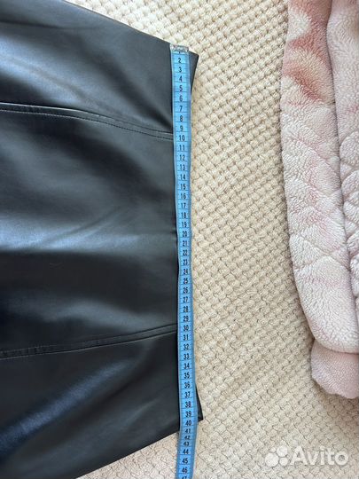 Кожаная юбка 48 размера