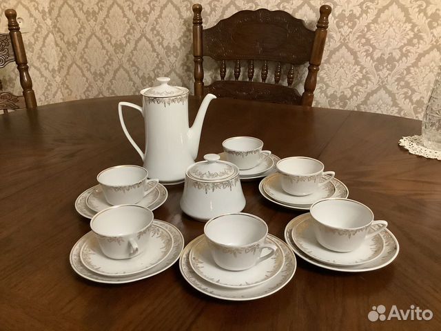 Сервиз кофейный Рижский СССР, кофейные чашки