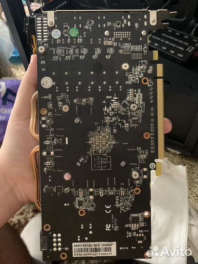 Видеокарта rx580 2048sp 8gb