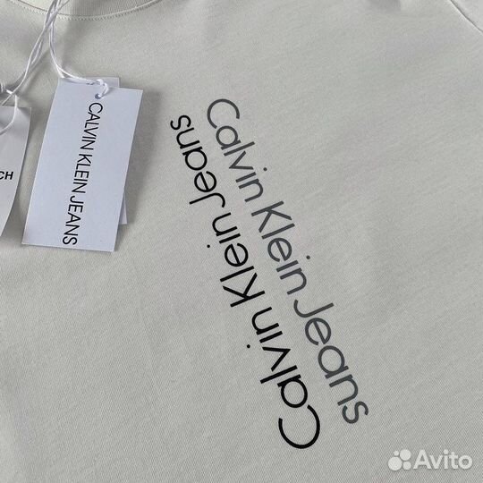 Calvin klein мужская футболка белая