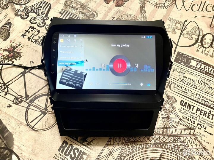 Андройд магнитола Хундай Санта Фе 3 дорестайлинг