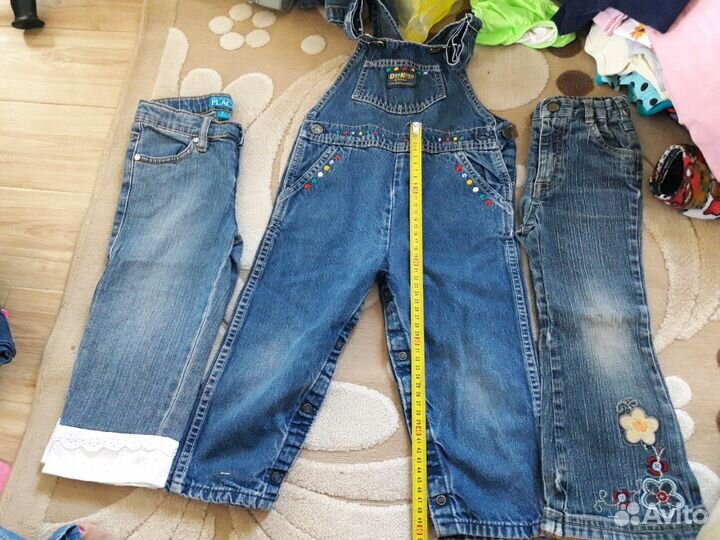 Джинсовые брючки для маленькой модеицы