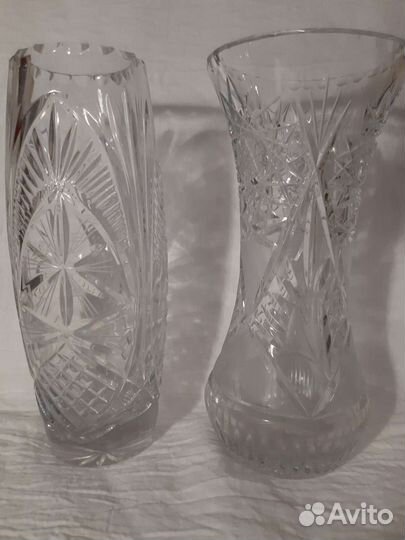 Вазы хрустальные