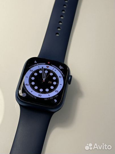Часы Apple watch 7 45 mm blue