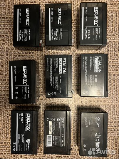 Продам аккамуляторные батареи для ибп 12В, 7А/ч