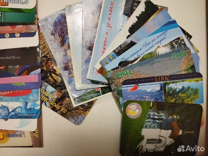 Карманные календарики прошлых лет 80 шт