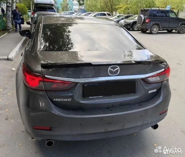 Спойлер Mazda 6 GJ 2013+ M4-style черный глянец