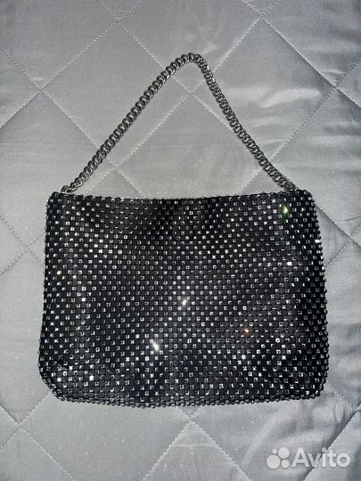Сумка клатч со стразами