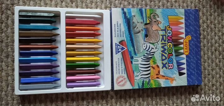 Карандаши восковые Jovi