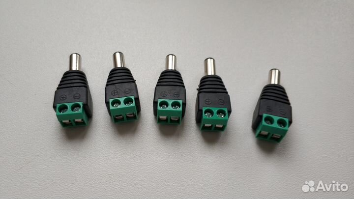 Новые Разъемы питания DC 5.5 x 2.1 мм 10штук