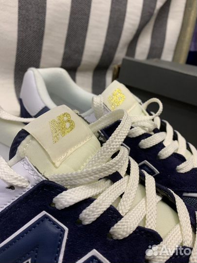 New Balance 574 Blue White Gold