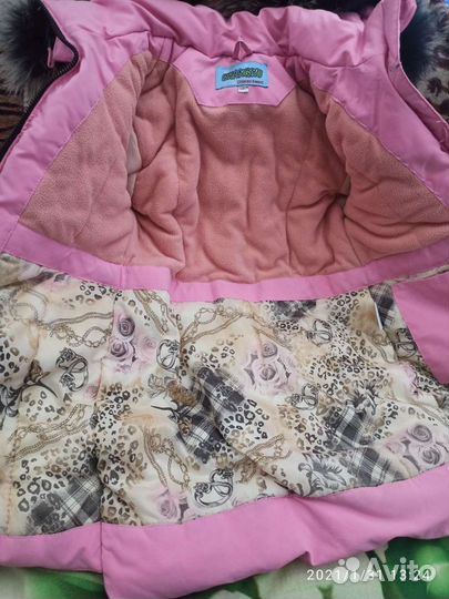 Пуховик для девочки 128
