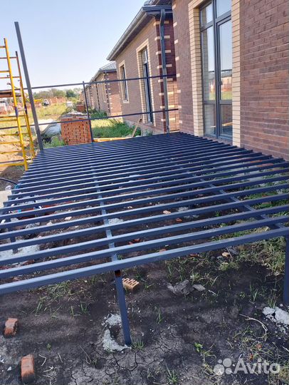 Металлоконструкции откатные ворота навесы заборы