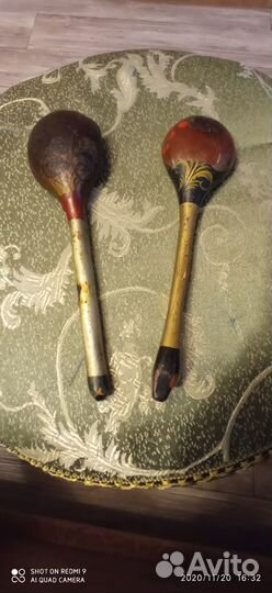 Ложки деревянные Хохлома, винтаж СССР