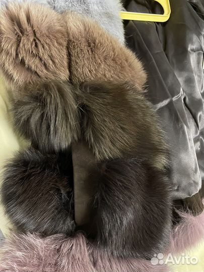 Меховая жилетка из песца