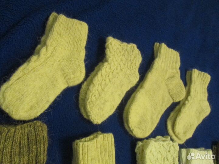Носки вязаные взрослые и детские