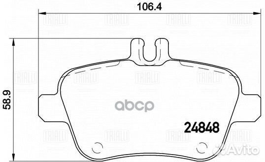 Колодки тормозные mercedes A(W176) 12/B(W246)