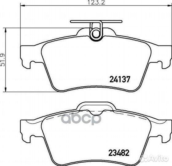 Колодки тормозные задн chevrolet vectra, integr