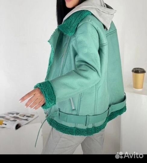 Куртка авиатор женская зимняя