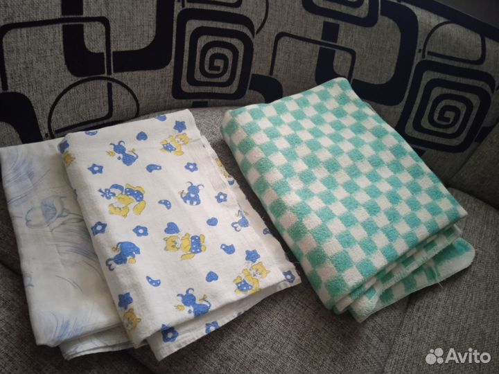 Детское одеяло + пелёнки
