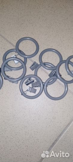 Кольца для штор с зажимами