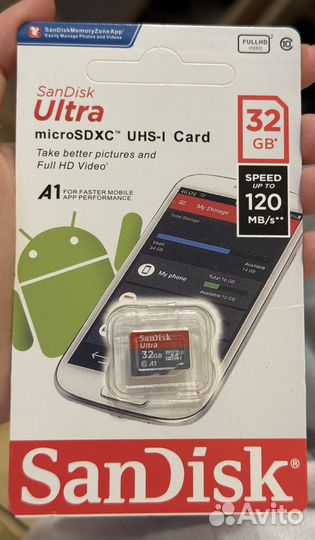 Карта памяти micro sd 32 гб