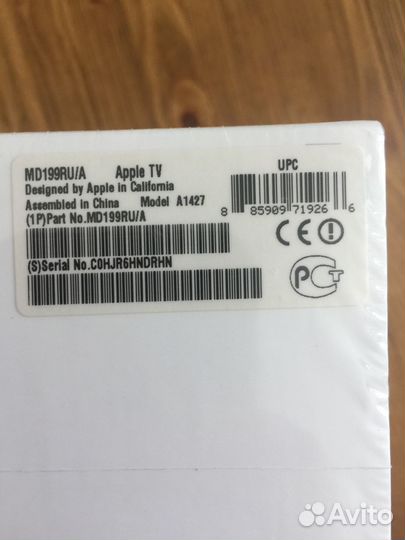 Apple TV 3 модель A1427, тв приставка