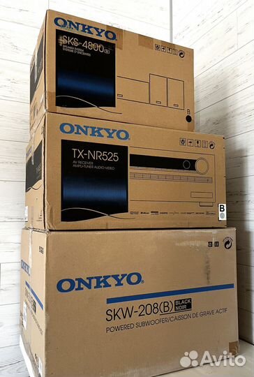 Ресивер Onkyo 4K TX-NR 525 и комплект акустики 6.0