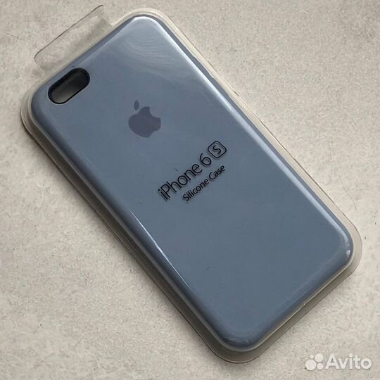 Силиконовый чехол на iPhone 6 / 6s нежно-голубой