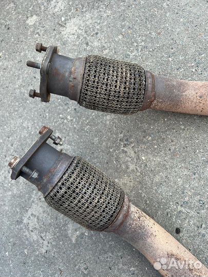 Приемная труба (гофры) глушитель audi 3.0 tfsi