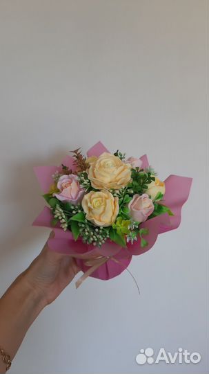 Букет из мыла как сувенир, декор, подарок