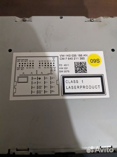 Магнитола vw rcd310