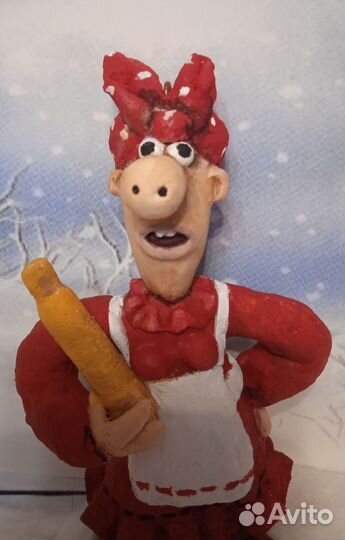 Ватные елочные игрушки 