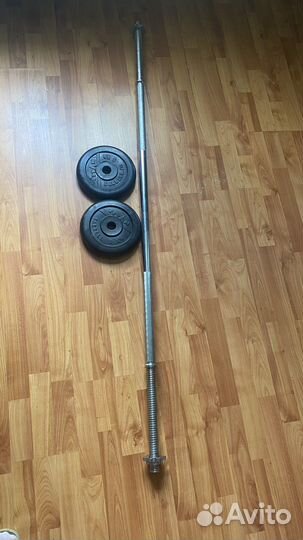 Штанга гриф блины бу