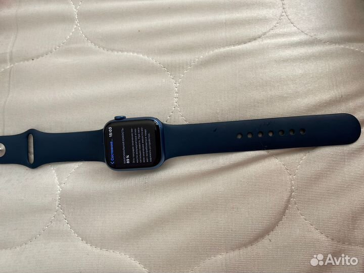 Часы apple watch 7 41 mm синие