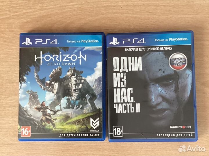 The last of us 2 и horizon zero dawn ps4