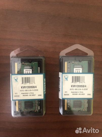 Оперативная память для ноутбука Kingston DDR3 4Gbх