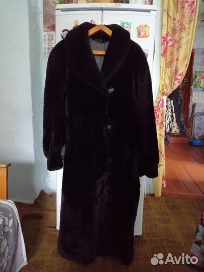 Шуба из цигейки натуральная