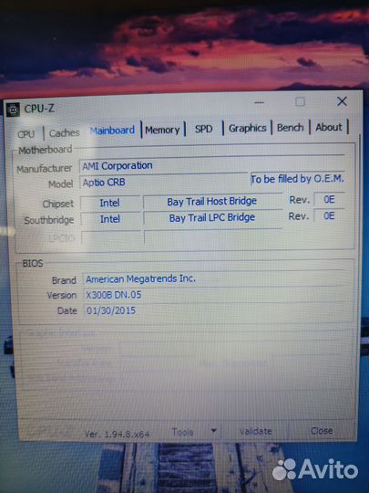 Мат. плата от ноутбука dexp AS14-1503 Celeron