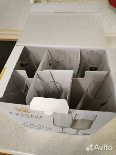 Фужеры новые Bohemia Corvus 160 мл, 6 шт