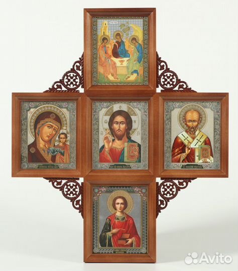 Икона в киоте, многоместная