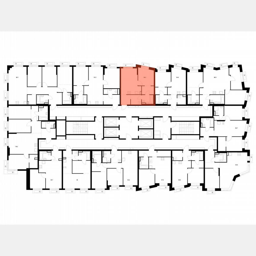 1-к. квартира, 39,2 м², 15/18 эт.