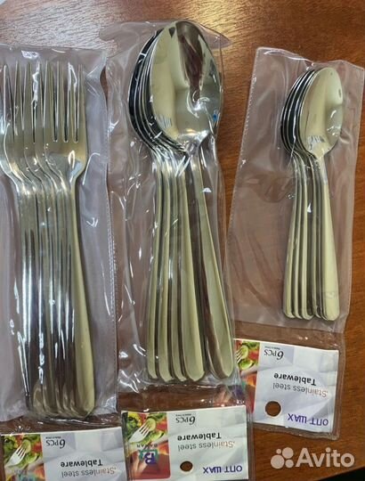 Набор столовых приборов на 6 персон новый