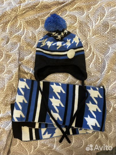 Комплект шапка и шарф для мальчика