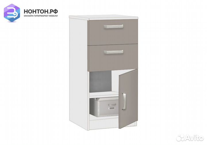 Тумба Сонома 14.02 белый / капучино