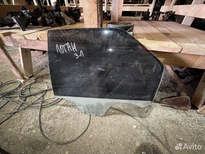 Стекло двери заднее левое правое логан 1