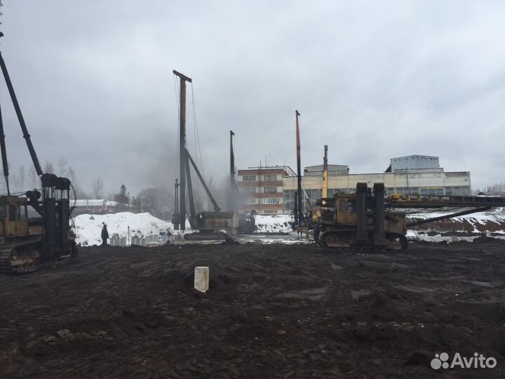 Забивка свай погружение свай сваебой