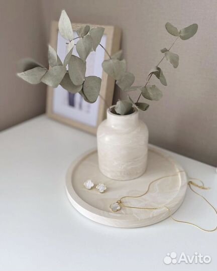 Силиконовый молд форма Круглый поднос